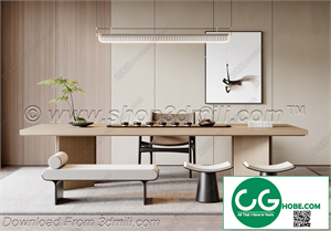Tea Room 44 3D Model